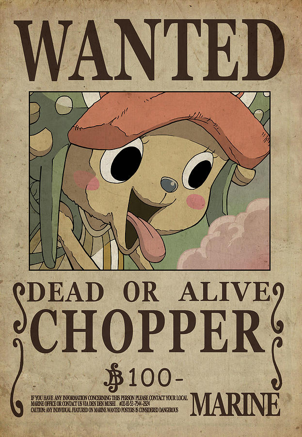 One Piece Wanted Poster - CHOPPER by Niklas Andersen