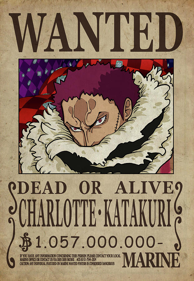 One Piece Wanted Poster - KATAKURI Digital Art by Niklas Andersen