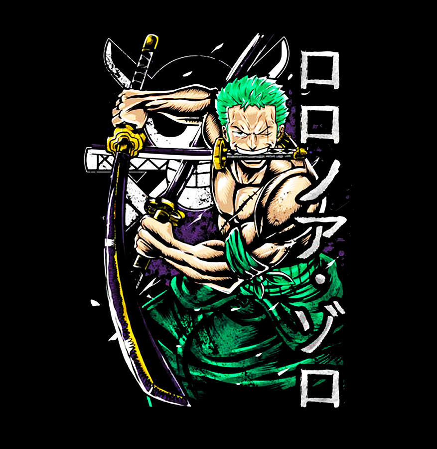 One Piece - Zoro Anime Digital Art by Olivia Ball - Fine Art America