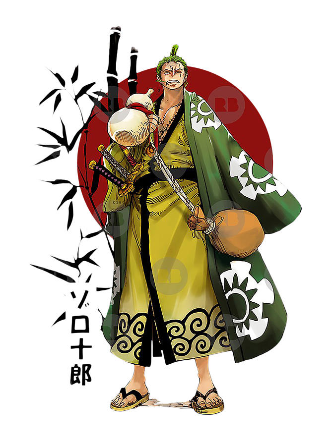 Wano Zoro (art by me) : r/OnePiece