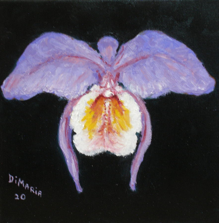 One Purple Orchid Painting by Donelli  DiMaria