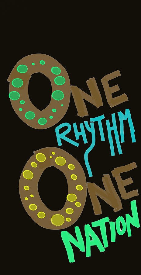 One Rhythm One Nation Donuts Digital Art by Tony Camm