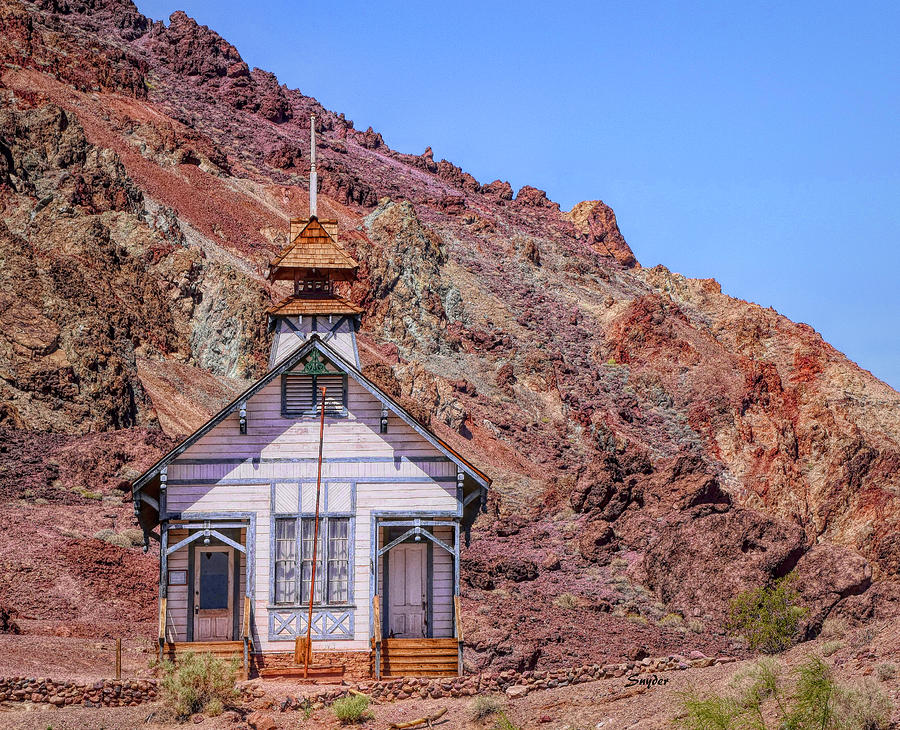 One Room School House at Calico Ghost Town Photograph by Floyd Snyder