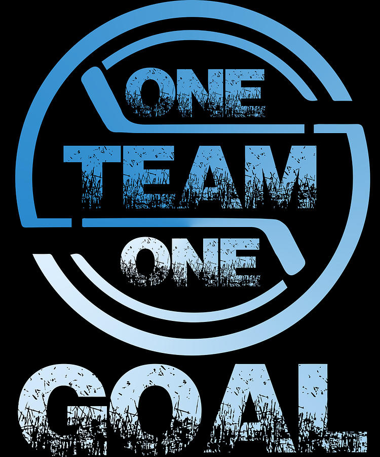 One Team One Goal wb Digital Art by Gxp-Design