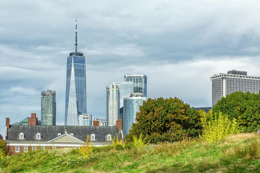 One World Trade from Governors Island Photograph by Cate Franklyn