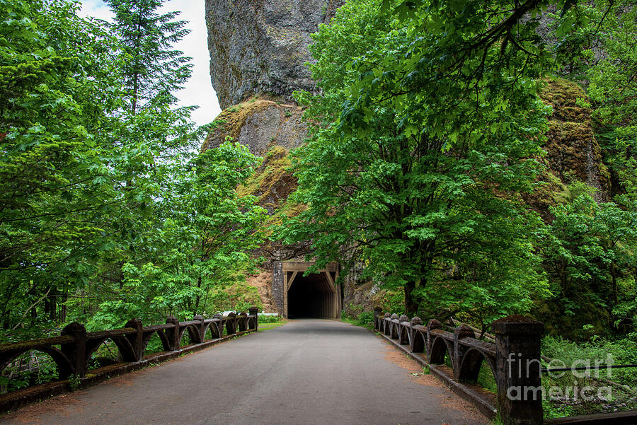 Oneonta Tunnel on the Historic Columbia River Gorge Highway in Oregon ...