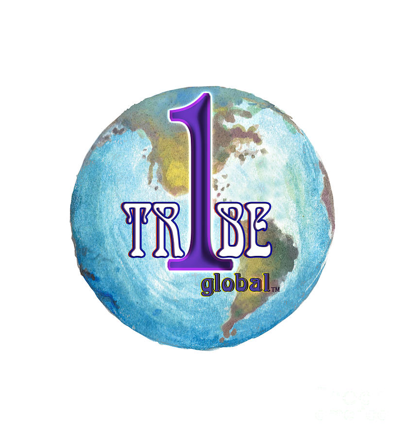 OneTribe global logo Digital Art by Margaux Dreamaginations