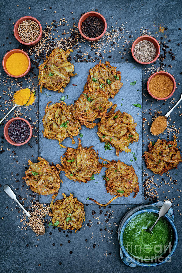 Onion Bhaji and Spices Photograph by Tim Gainey