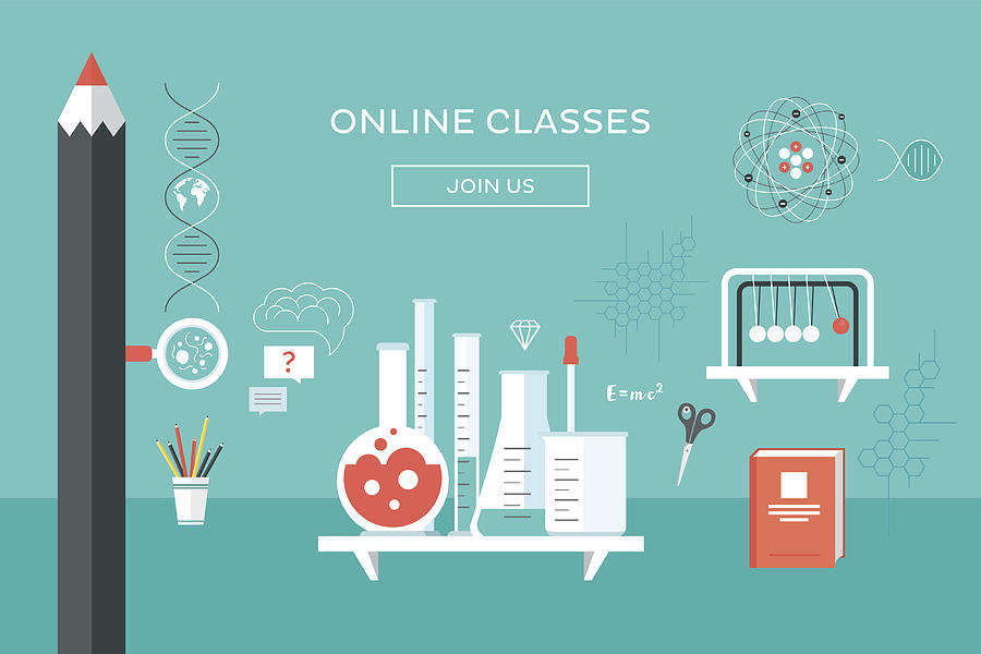 Online classes Drawing by Miakievy