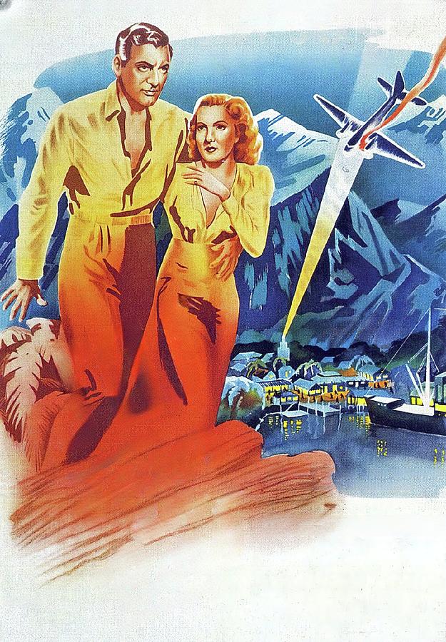 Cary Grant Painting - Only Angels Have Wings, 1939, movie poster painting by Movie World Posters