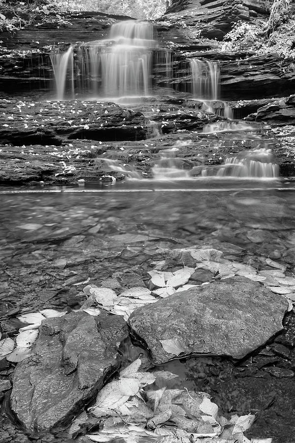 Onondaga Falls PA BW Photograph by Susan Candelario