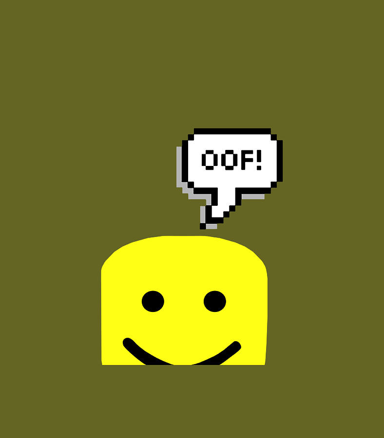 Oof in Text Bubble Noob Meme Digital Art by Kierek LilyG - Fine