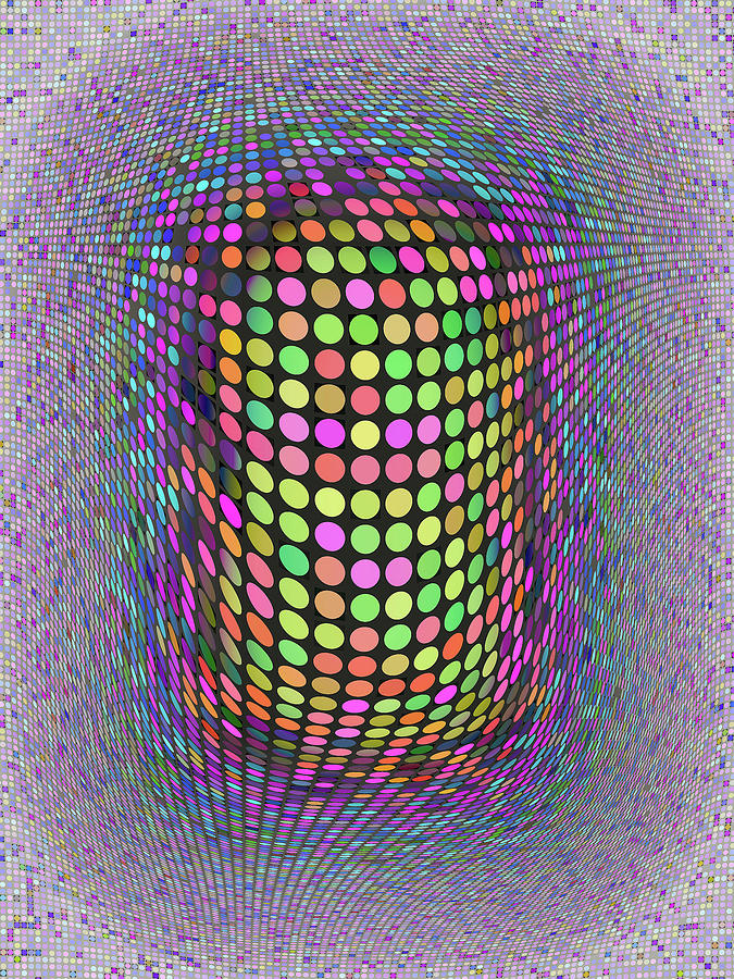 Op Art Colorful Dots 01 Digital Art by Matthias Hauser