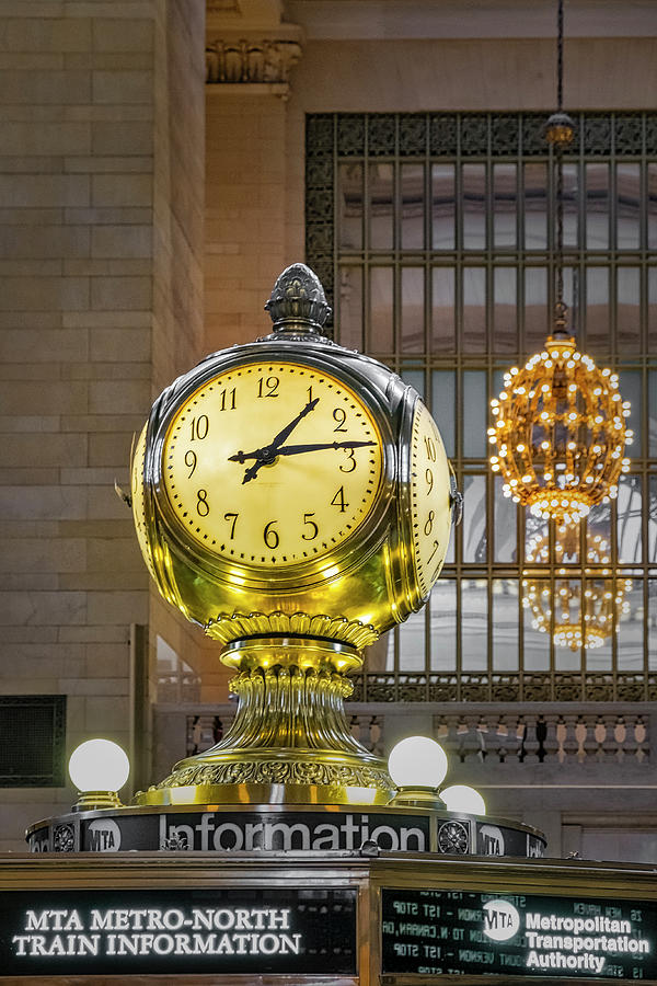 Opal Clock Grand Central Terminal Photograph by Susan Candelario