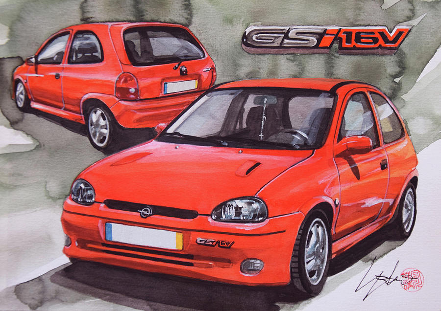  Opel Corsa GSi Pintura de Yoshiharu Miyakawa - Píxeles