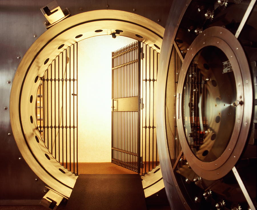 Open bank vault Photograph by Andy Sacks