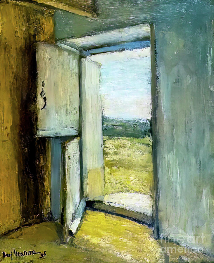 Open Door Brittany by Henri Matisse 1896 Painting by Henri Matisse