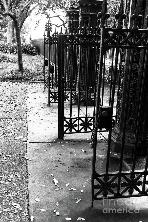 Open Gates at Jackson Square New Orleans Photograph by John Rizzuto
