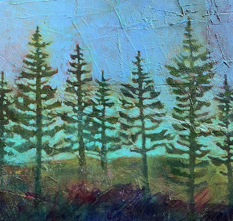 Open Pines 2 Painting by Tonja Opperman
