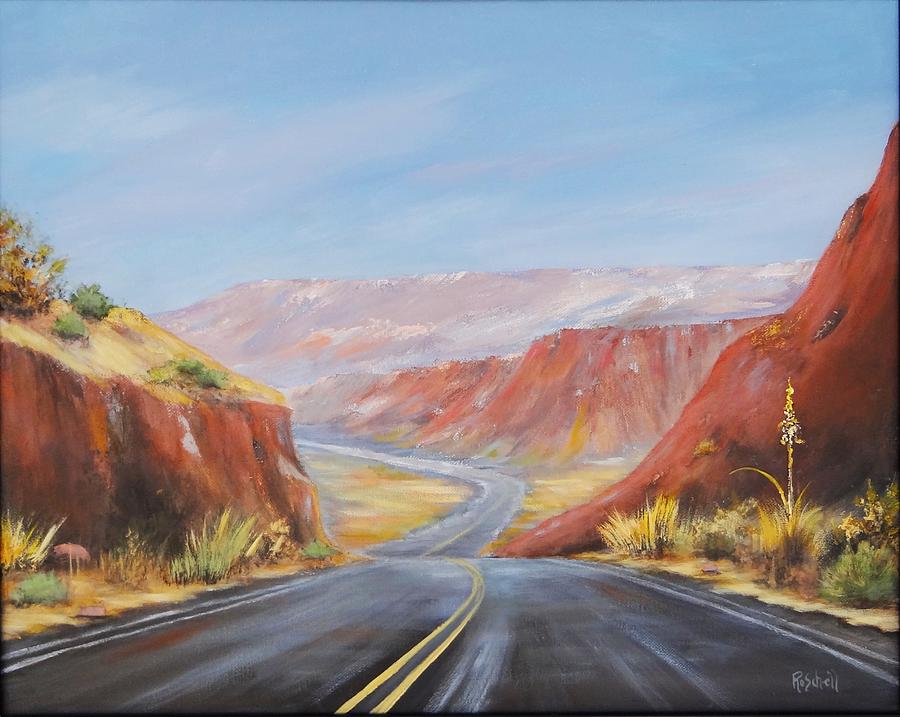 Open Road Painting by Roseanne Schellenberger