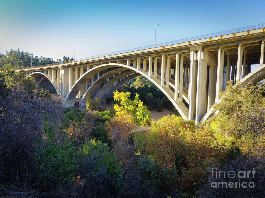 Open-Spandrel Arch - Concrete - CA 134 - Pasadena, CA Photograph by Mark Roger Bailey