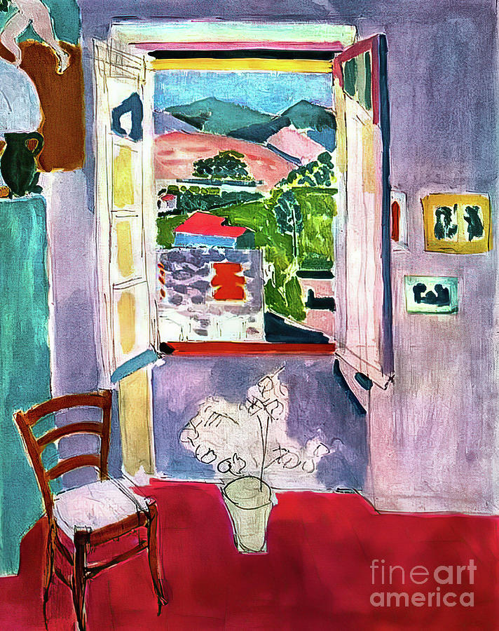 Open Window at Collioure by Henri Matisse 1910 Painting by Henri Matisse