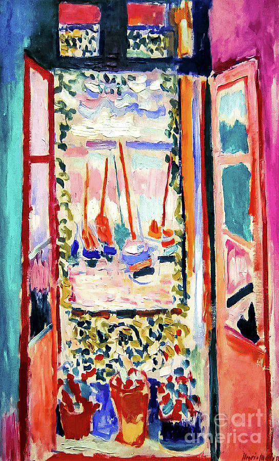 Henri Matisse Painting - Open Window by Henri Matisse 1905 by Henri Matisse