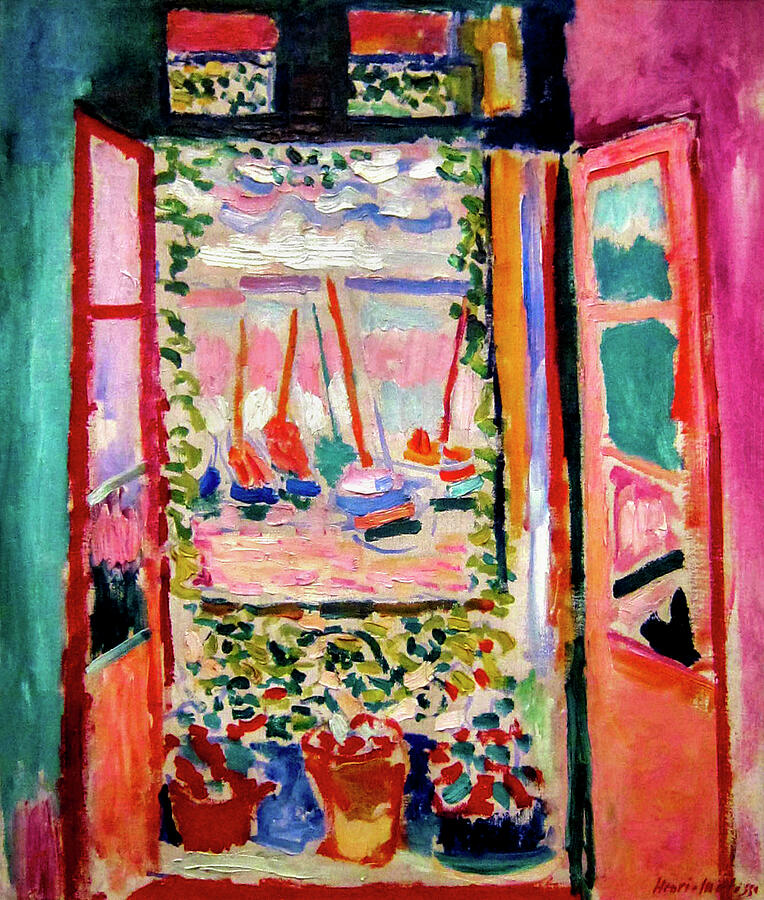 Still Life Painting - Open Window Collioure by Henri Matisse 1905 by Henri matisse