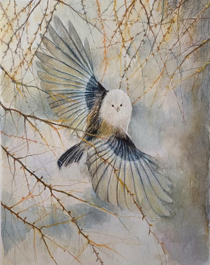 Open wings  Painting by Carolina Prieto Moreno