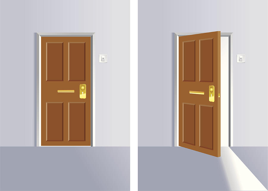 Opening and close door Drawing by Fatcat21