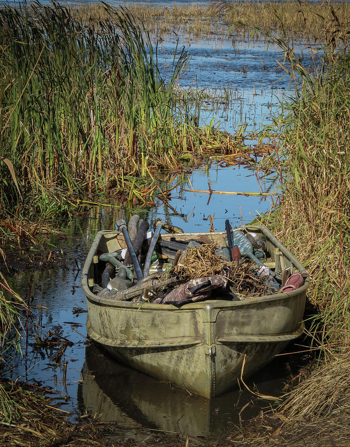 Opening Day Hunting Boat Photograph by Patti Deters