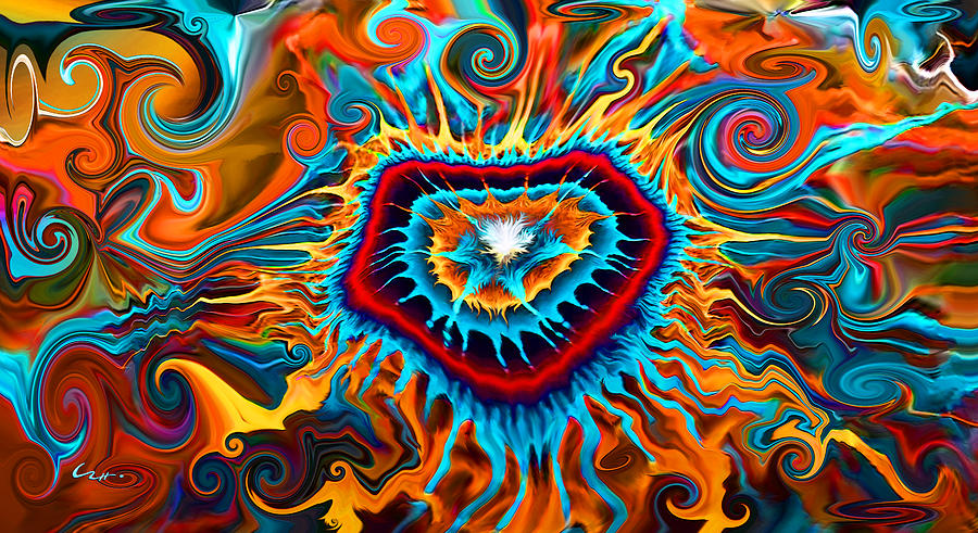 Opening Heart Energy Digital Art by Carl Hunter