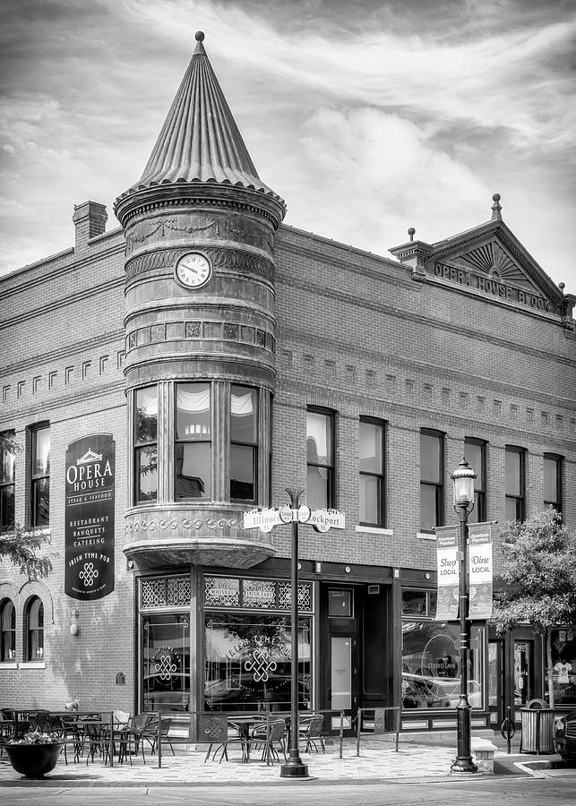 Opera House Block - Plainfield, Illinois Photograph by Susan Rissi Tregoning
