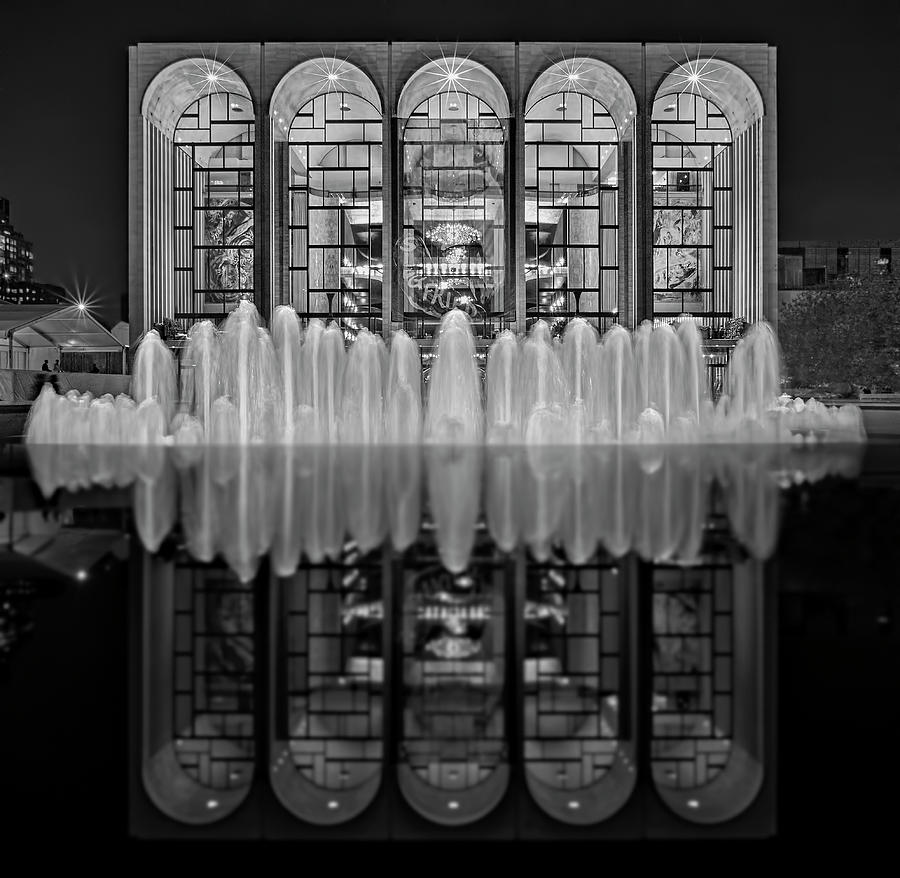 Opera House Reflections BW Photograph by Susan Candelario