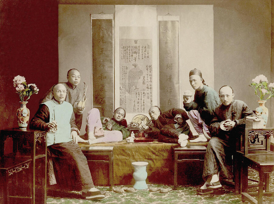 Opium Smokers, c1880 Photograph by Lai Afong - Fine Art America