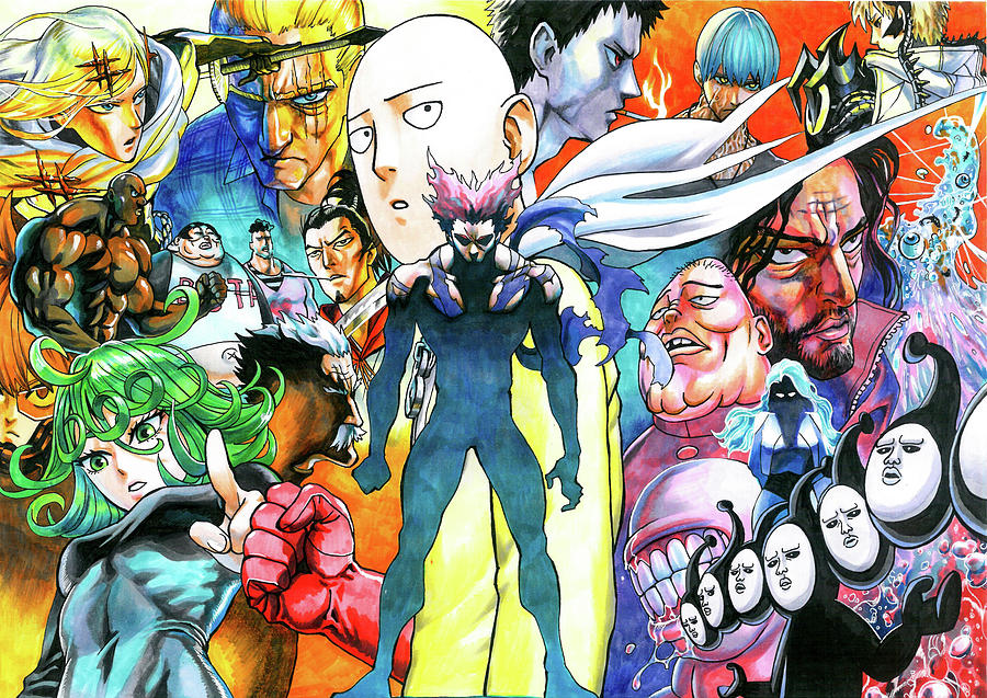 OPM Heroes Drawing by Harley Anime - Fine Art America