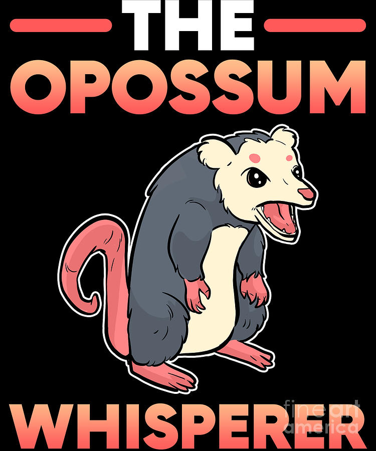 Opossum The Opossum Whisperer Digital Art by Alessandra Roth