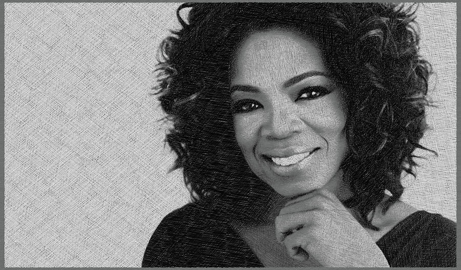 Oprah Winfrey Painting by Tony Rubino