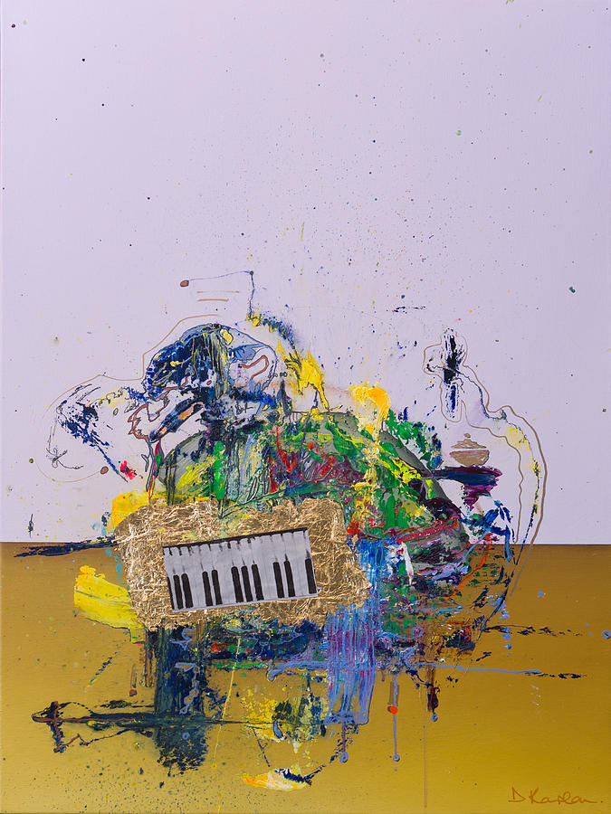 Opt.24.21 The Pianist Painting by Derek Kaplan