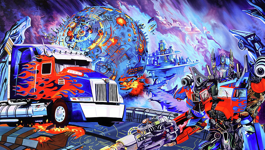 Optimus Prime Painting by Joshua Morton