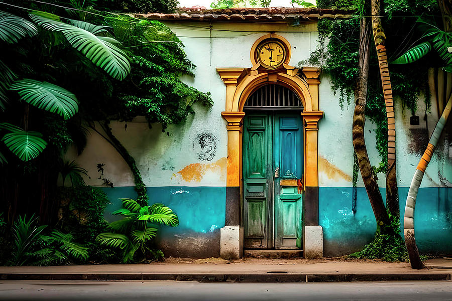Panama Digital Art - Opulent door  by Gabriel Cusmir