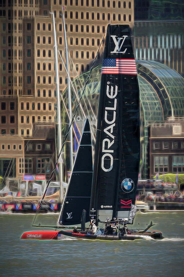 Transportation Photograph - Oracle Team USA Americas Cup NY by Susan Candelario