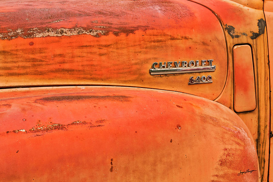 Orange 1950 Chevrolet 6400  Photograph by Jurgen Lorenzen