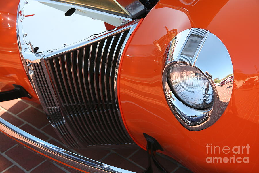 Inspirational Photograph - Orange 40s Custom Car  by Chuck Kuhn