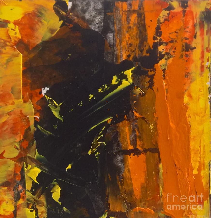 Orange Abstract I Painting by Lisa Dionne