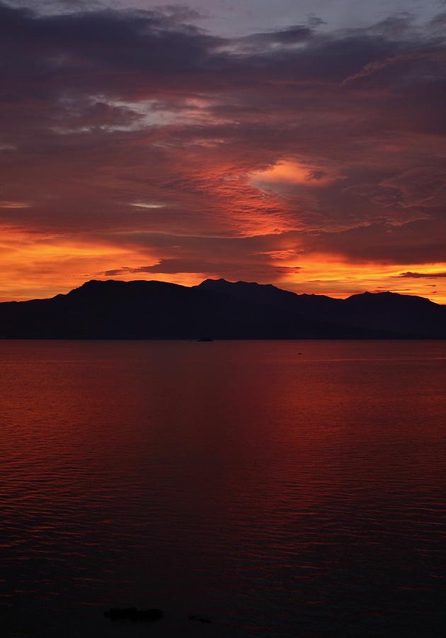 Orange and Red Sunset Over Subic Bay Photograph by Stephen Ray Chapman ...