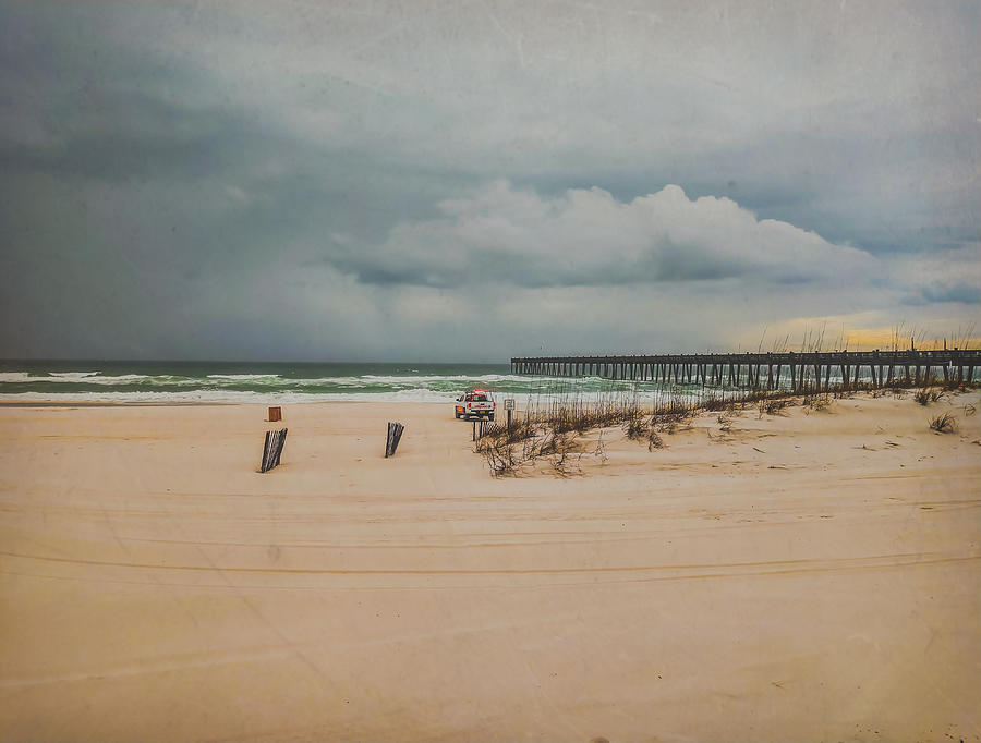 Orange Beach Storm Watch Photograph by Pamela Williams