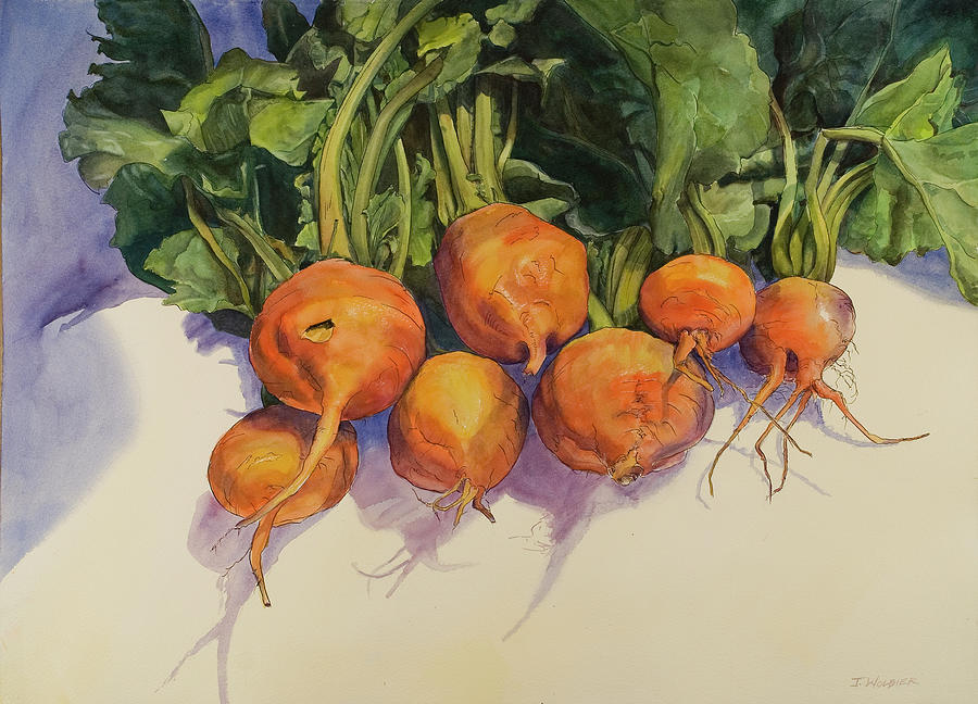 Orange Beets Mixed Media by Joan Wolbier