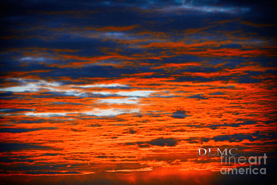 Orange Blue Sunrise Photograph by Donna L Munro