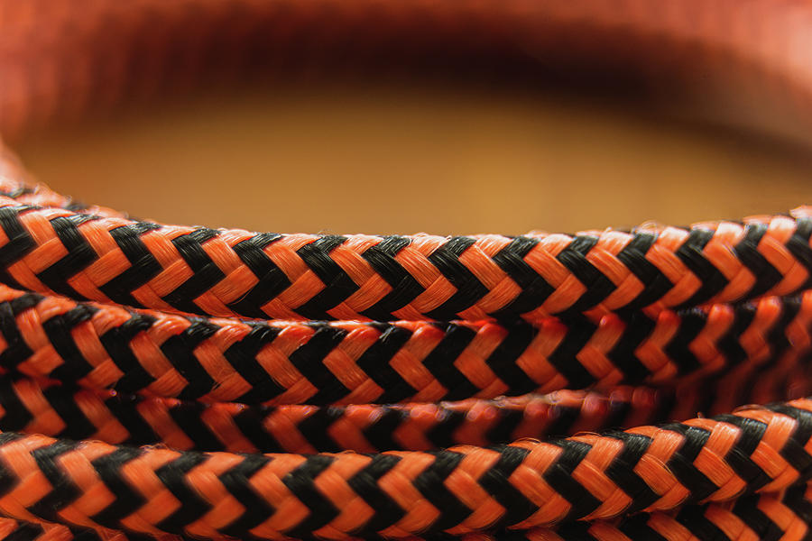 Orange Braided Cable Photograph by Scott Lyons